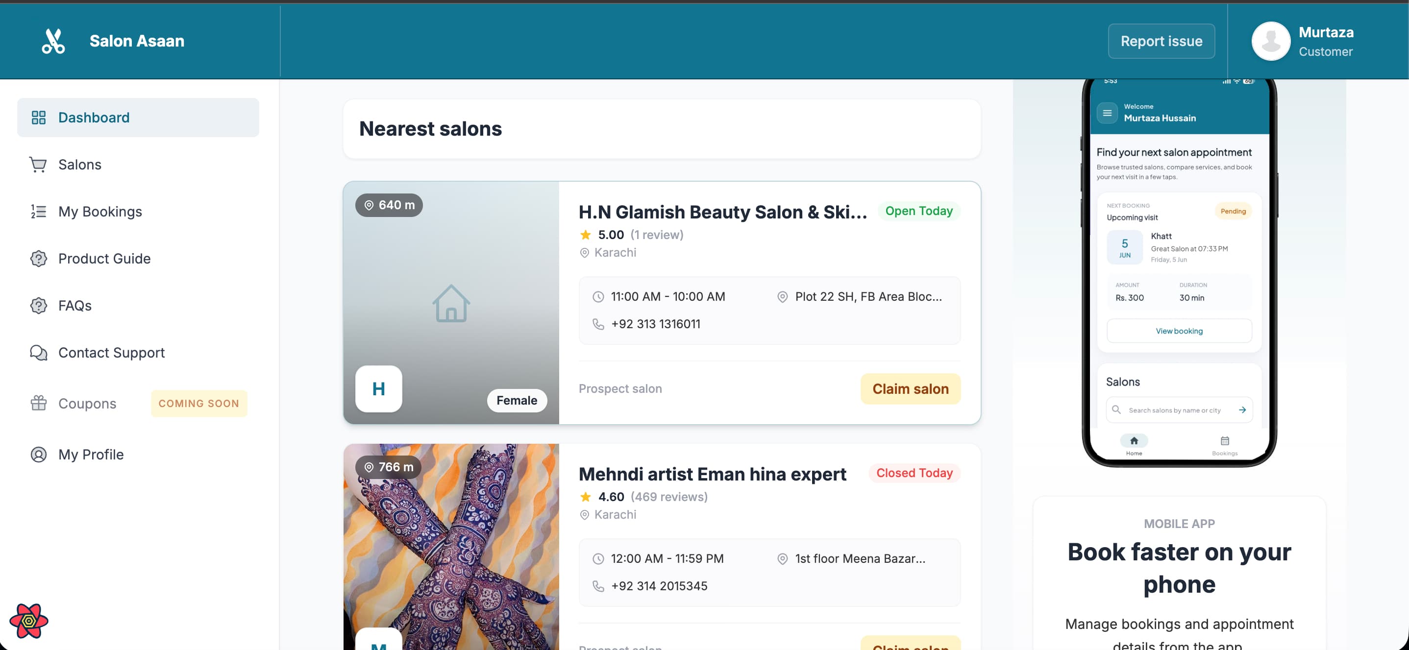 Salon Search