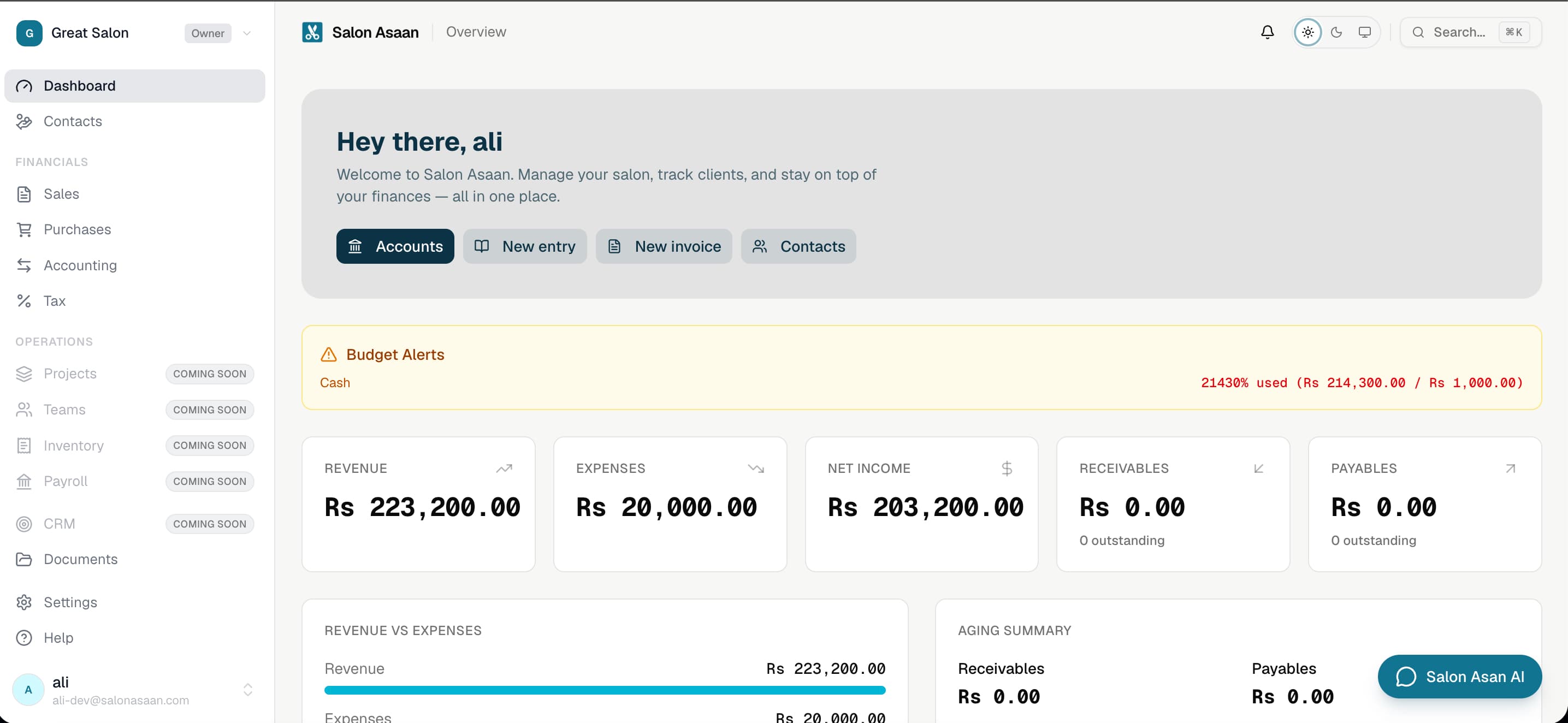 Premium Owner Dashboard